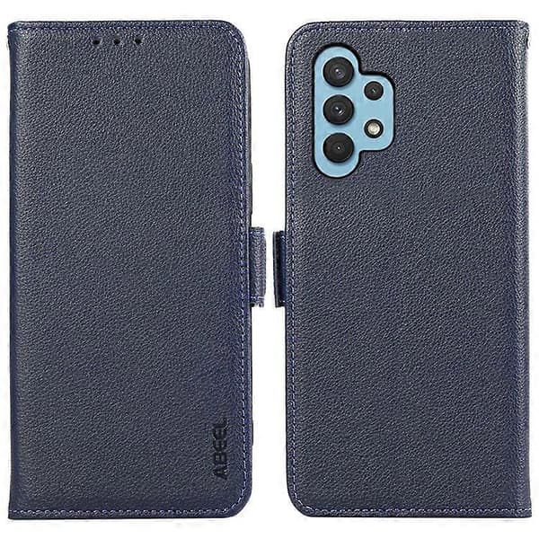 ABEEL Pung Telefonstativ Etui Kompatibel med Samsung Galaxy A32 4G (EU-version) PU Læder RFID Telefoncover A