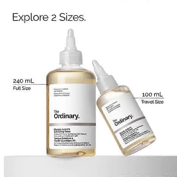 The Ordinary Glycolic Acid 7% Toning Solution, Eksfolierende Lysnende Daglig Toner - 100 ml A