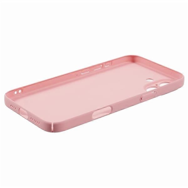 Kompatibel med iPhone 16 Plus Fodral Hud-Touch Gummerat Hårt PC Telefonfodral Rosa