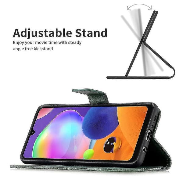 Samsung Galaxy A31 Grönt Fjärilsmobilfodral A