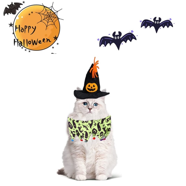 Katte Halloween Kostume - Halloween Kattehalsbånd med klokker og