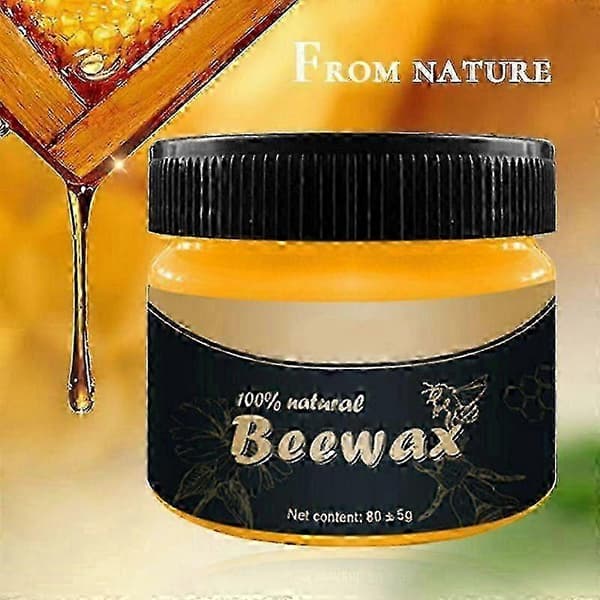 For Beefix Møbelrestaurering, Bivoks Trepolering, Naturlig Møbelpolish og Balsam, Universal (1 stk) A