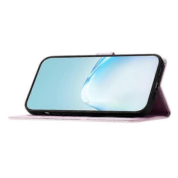 Kompatibel med iPhone 16e Plånboksfodral Läder Folio Telefonfodral Magnetlås Ljuslila