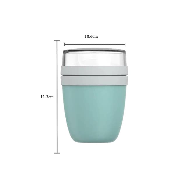 2-delad 500ML yoghurtlunchmugg med lock återanvändbara bärbara matbehållare för hemköket A