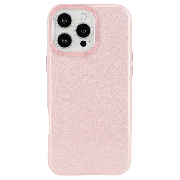 For iPhone 16 Pro-deksel med glitterdesign IMD TPU + PC telefonbakdeksel