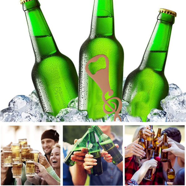 4-delt musiks ølflaskeåbner guitar flaskeåbner bartender