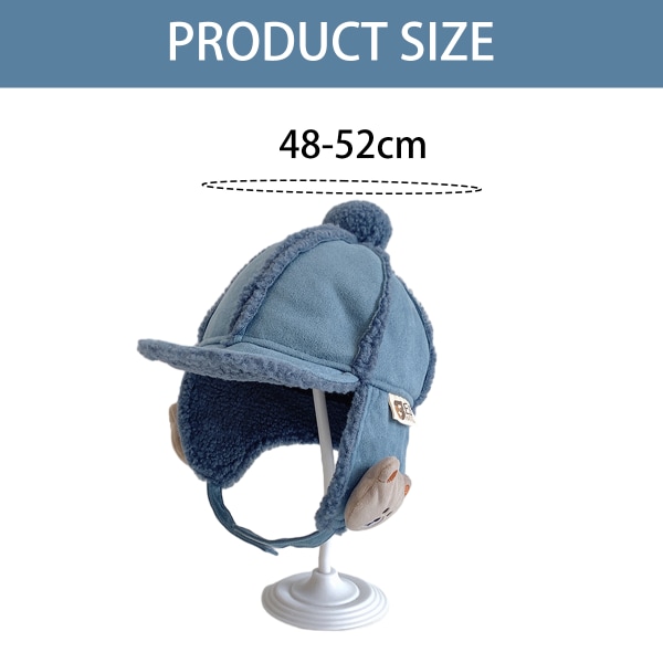 Unisex Toddler and Baby Winter Hat, Boys Girls Suede Ear Protect