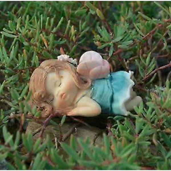 Trädgårdsjungfruälvfigur - Drömmande sjöjungfru i snäcka A