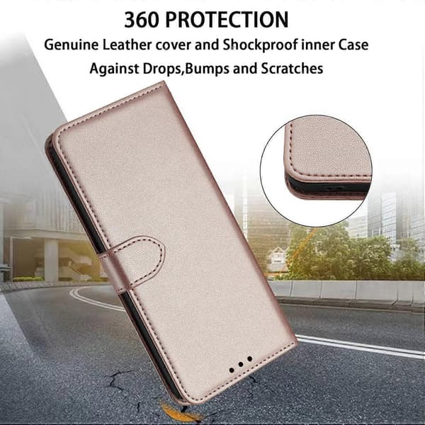 För Samsung Galaxy S25+/S24+ Plånboksfodral Anti-Drop Läder Telefonfodral med Stativ A