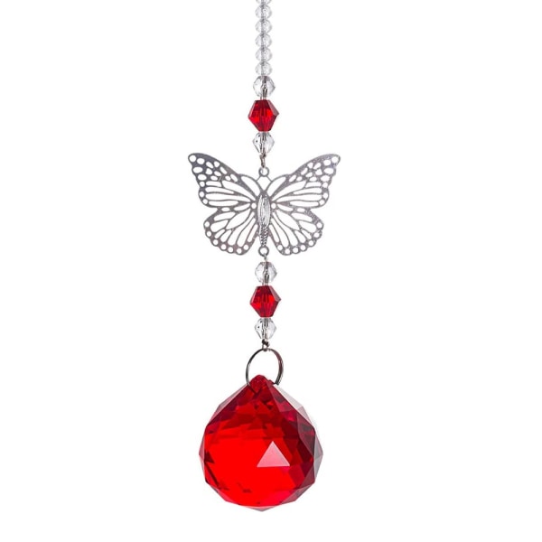 Lysekrone Suncatcher Krystalkugle Prismer Pendant Buttrfly