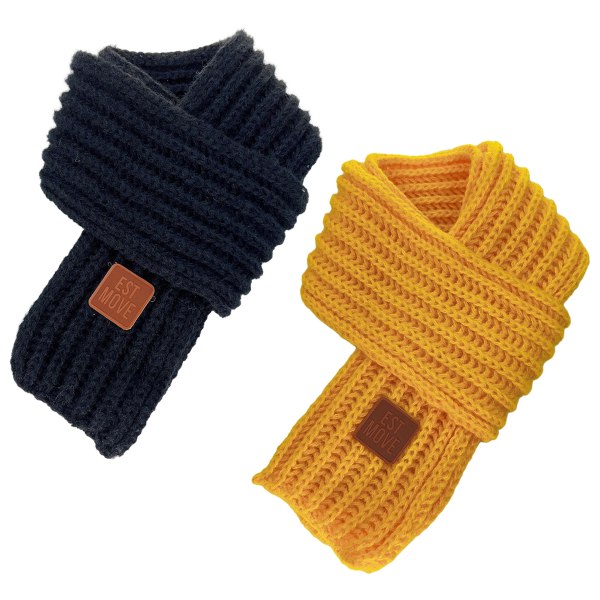 Barn Vinter Warm Knit Scarves Warm Scarf Neck Warmer för toddler