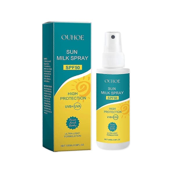 Sommarhudskyddsspray, återfuktande, kladdfri, SPF, utomhushudvård, 100 ml A
