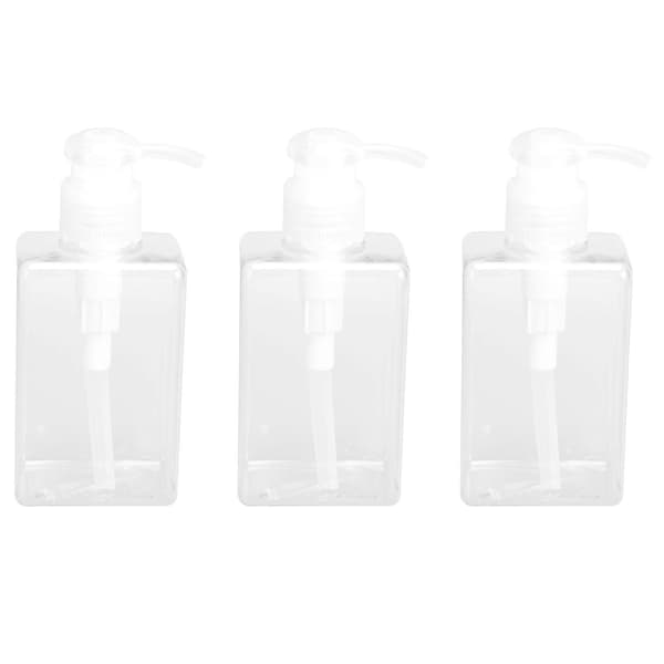 3 st 150 ml pumpflaskor Tomma flytande handtvålsbehållare Plastpressflaskor för kök badrum A