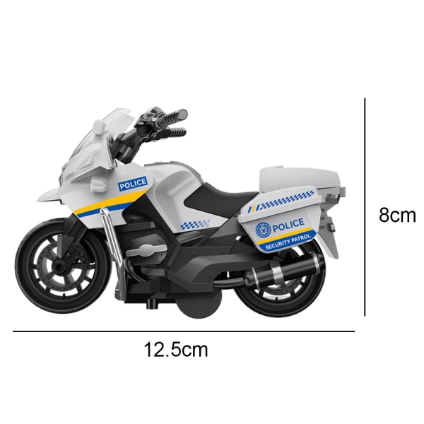 Boy's inertia toy motorcycle model