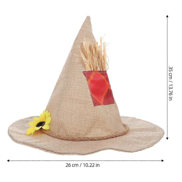 Heksehat i elegant stil Halloween heksehat til dekoration A