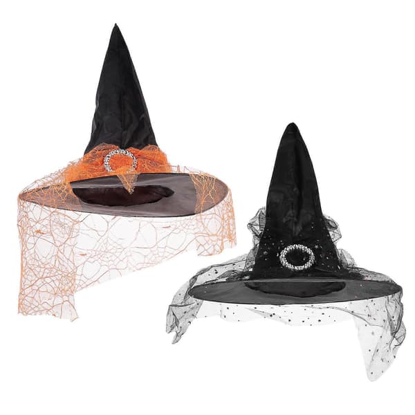 Halloween heksehathat rekvisitter til 4 stk. Halloween Cosplay-fest A