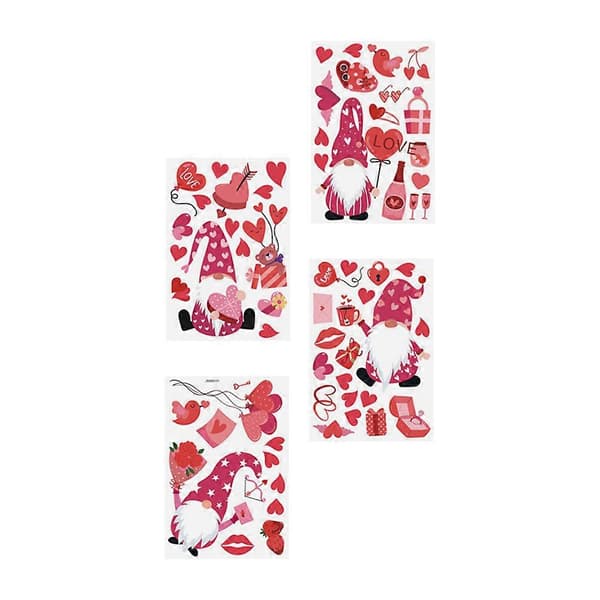 Valentinsdag veggklistremerke Kort mann PVC-materiale til dekorasjon A