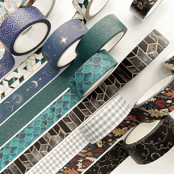 Gullfolietape dekorativt for DIY Scrapbooking, håndverk, gave