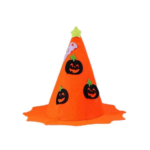 Häxhatt Halloween Pumpamönstrad Hatt för Halloween-dekoration A