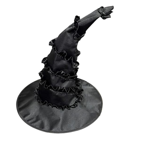 Halloween Troldmandshat Stor Sort Heksehat Drejet Heksehætter Mode Spids Hat Halloween Cosplay Kostumer Sort A