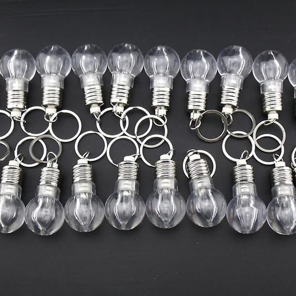 LED Pære Nøglering Vedhæng Mini Pærelommelygte Nøglering Blitzlys Lampe Ny A