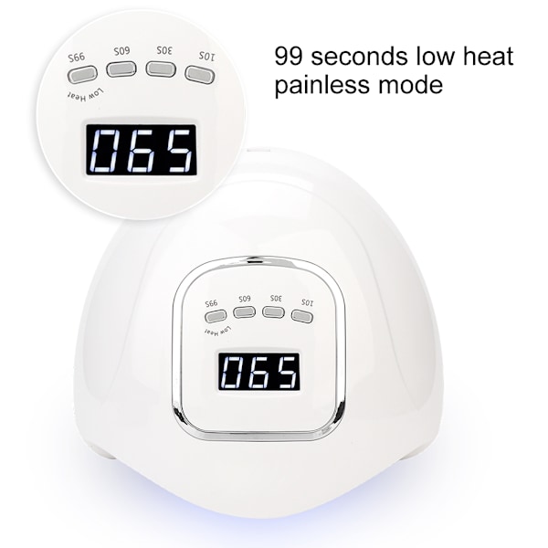 120W Neglelampe LED Gel Neglelak Tørremaskine Hurtig Tørring Negle Manicure Værktøj EU 100-240V