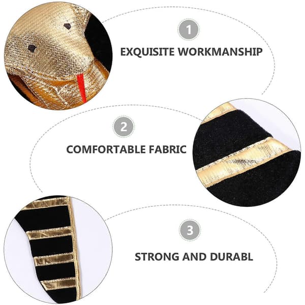 Egyptisk hatt Halloween hodeplagg for voksne Cosplay dekorasjon A