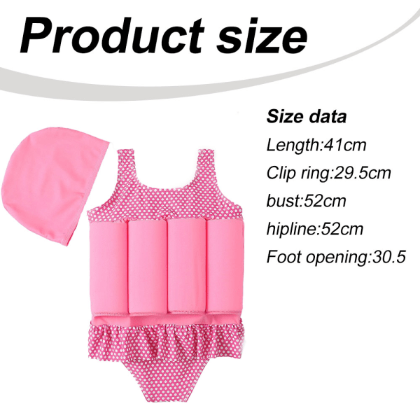 Kids Summer Buoyancy Conjoined Swimsuit Removable Floating Swims