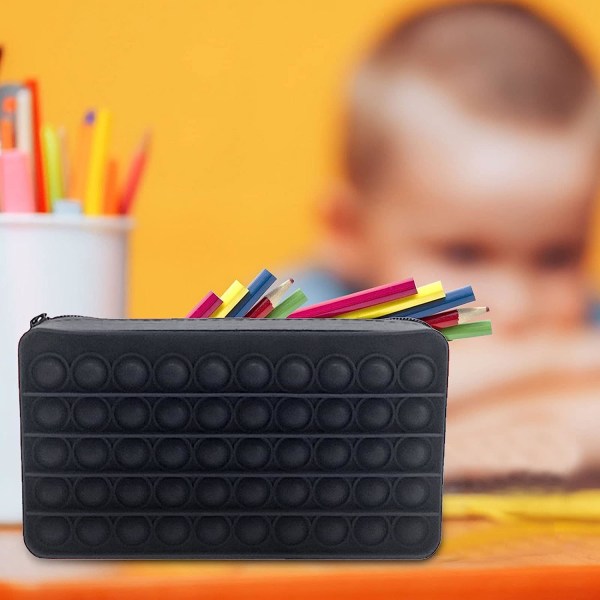 Blyantæske Push Pop Fidget Toy & Simple Sensory Silicone Boble