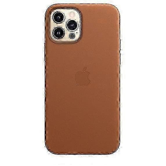 Läderfodral för iPhone 12/12 Pro Läderfodral med Magsafe (Saddle Brown)