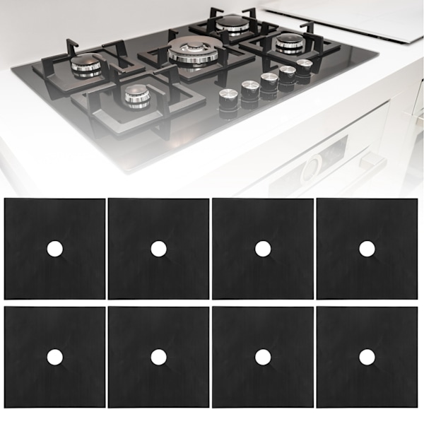 Non-stick Ugnsfolie, Spisskydd för Gasspis, Värmebeständiga Återanvändbara Gasspisskydd med Lättrengjord Yta för Kök och Din Spis