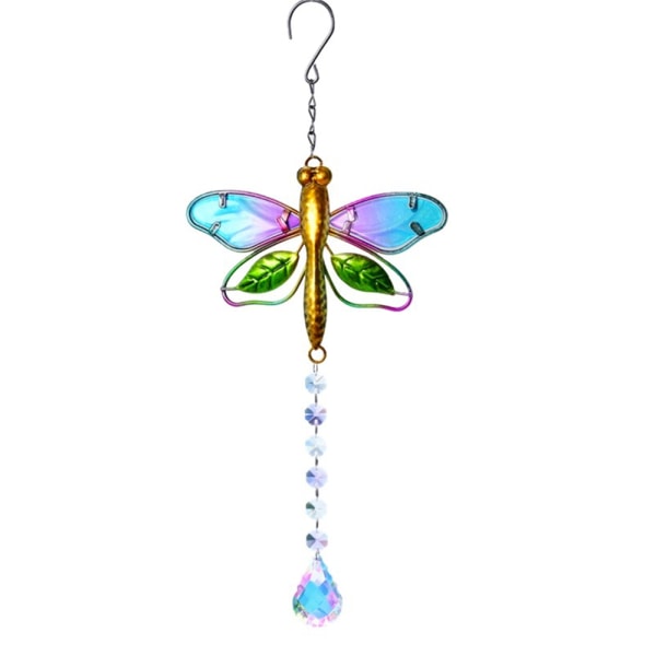 Dragonfly Dekorativ Crystal Prism Daylighter för fönsterträdgård