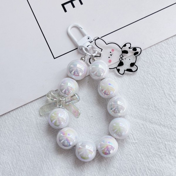 2pcs Beaded y2k Keychain mobile phone Strap Connecting Keychain