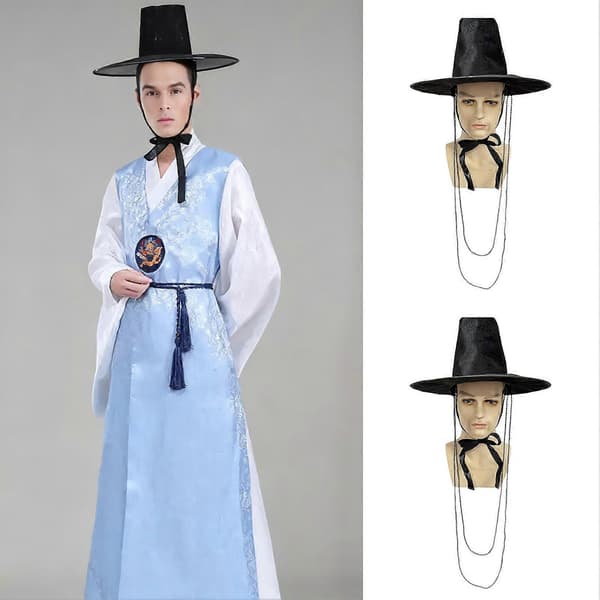 Bredbrättad hatt för Halloween-cosplay och scenframträdanden A