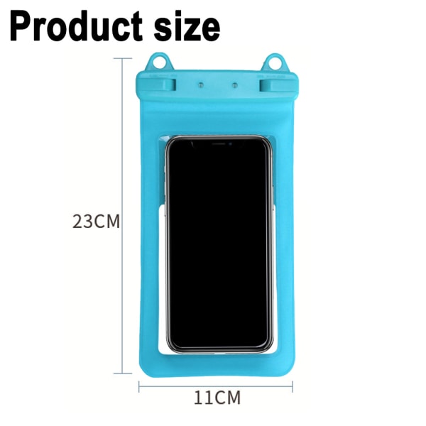 2PCS waterproof mobile phone bag with lanyard, suitable for