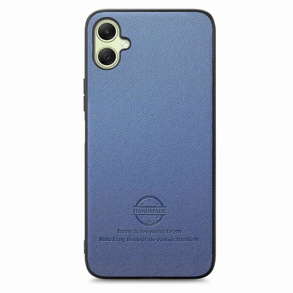 Telefonfodral i twilltyg med läderbaksida för Samsung Galaxy A05