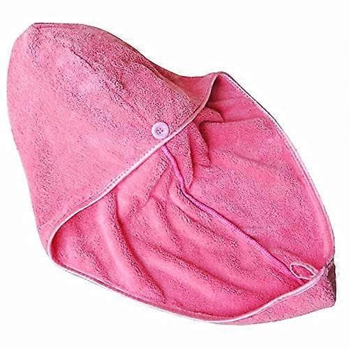 Hårtorkhandduk 2-pack vit mikrofiber hårinpackning med knapp snabbabsorberande värmetorkning A