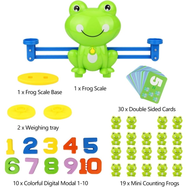 Sejt matematikspil, Frog Balance Counting Legetøj til drenge og piger