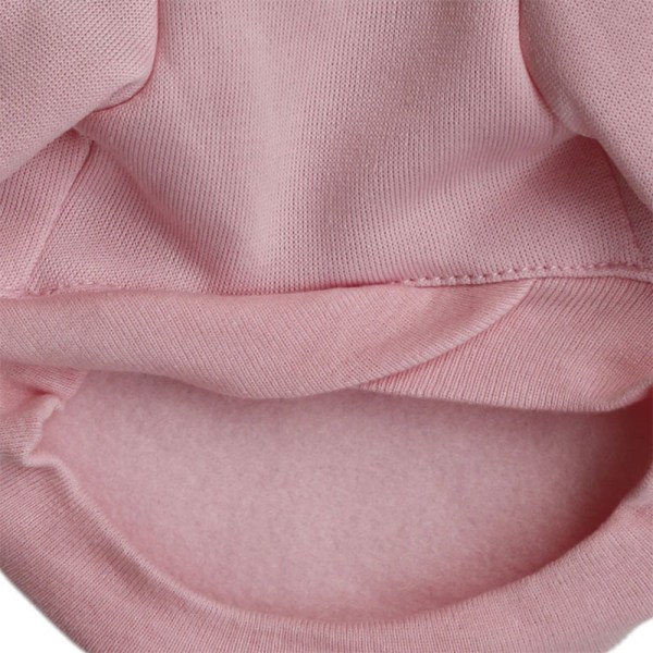 Lemmikkien vaatteet Fleece pinkki hupullinen villapaita koiran vaatteet