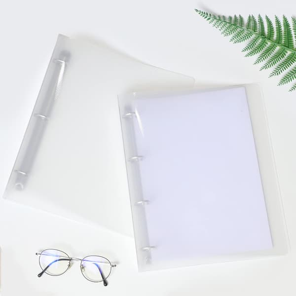 3 Ringbind, Ringbind Organizer holder 8,5'' x 11'' papir, Stort klart D-ringbind, 2-pak, Gennemsigtighed