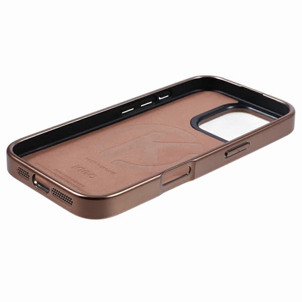 KIGC iPhone 16 Pro -suojakuori PC+TPU+PU-galvanointi