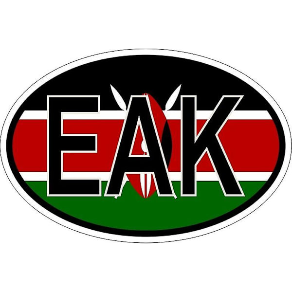 Tarra tarra soikea soikea lippukoodi maa EAK Kenia A