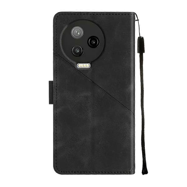 För Infinix Note 12 Pro 4G Skin-feel präglat läderfodral