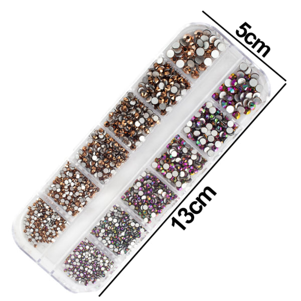 Kristall Rhinestones Nail Art Gems och Rhinestones