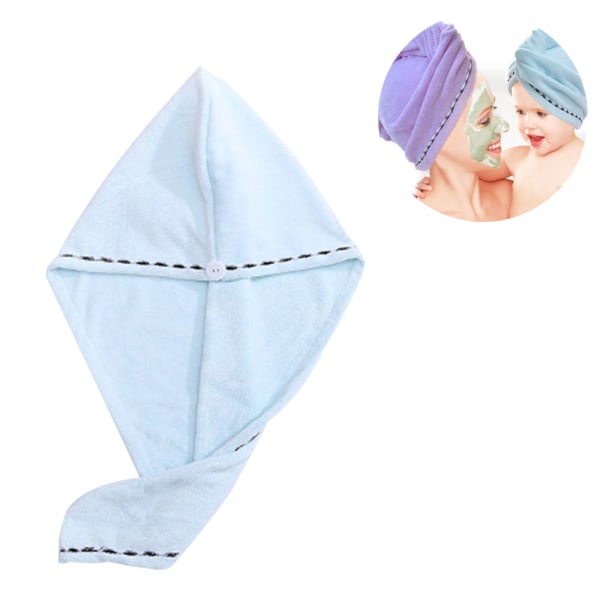 3-pak mikrofiber hårhåndklædeindpakninger til kvinder Hurtigttørrende