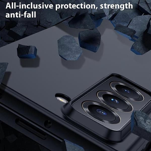 För Samsung Galaxy Z Fold Specialfodral Skin-Touch Textur Hårt PC Vikbart Telefonfodral