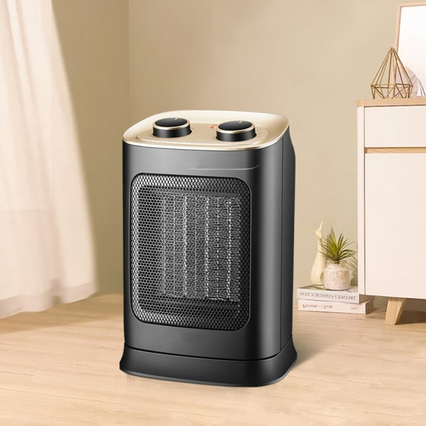 Pro Breeze 2000W Mini Keramisk Fläktvärmare med Automatisk Oscillation, Två Effektnivåer, Energisparande Drift för Vardagsrum, Kontor, Uteplats - Vit