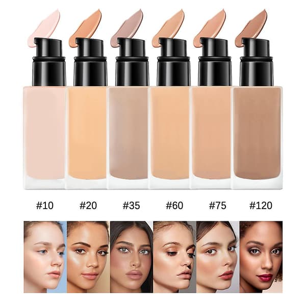 Silkeblød Foundation-Flydende Langtidsholdbar Vandfast Concealer Pore-dækkende Concealer Væske A