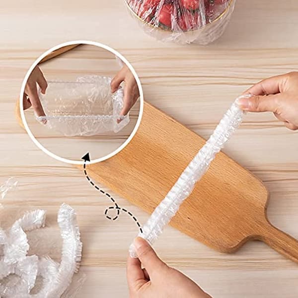 Fräscha Förvaringspåsar, Plastförslutningspåsar Matöverdrag, Elastiska Stretch Justerbara Skållock