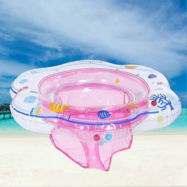 Sommar uppblåsbar poolring för barn - Blå Rosa Grön 1-4 år PVC 52 cm diameter A